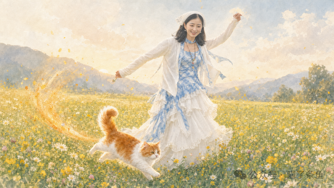 统一暖金色水彩风格