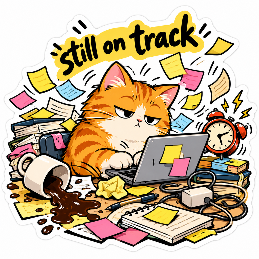 淡定打工喵｜Still on Track/gpt生图